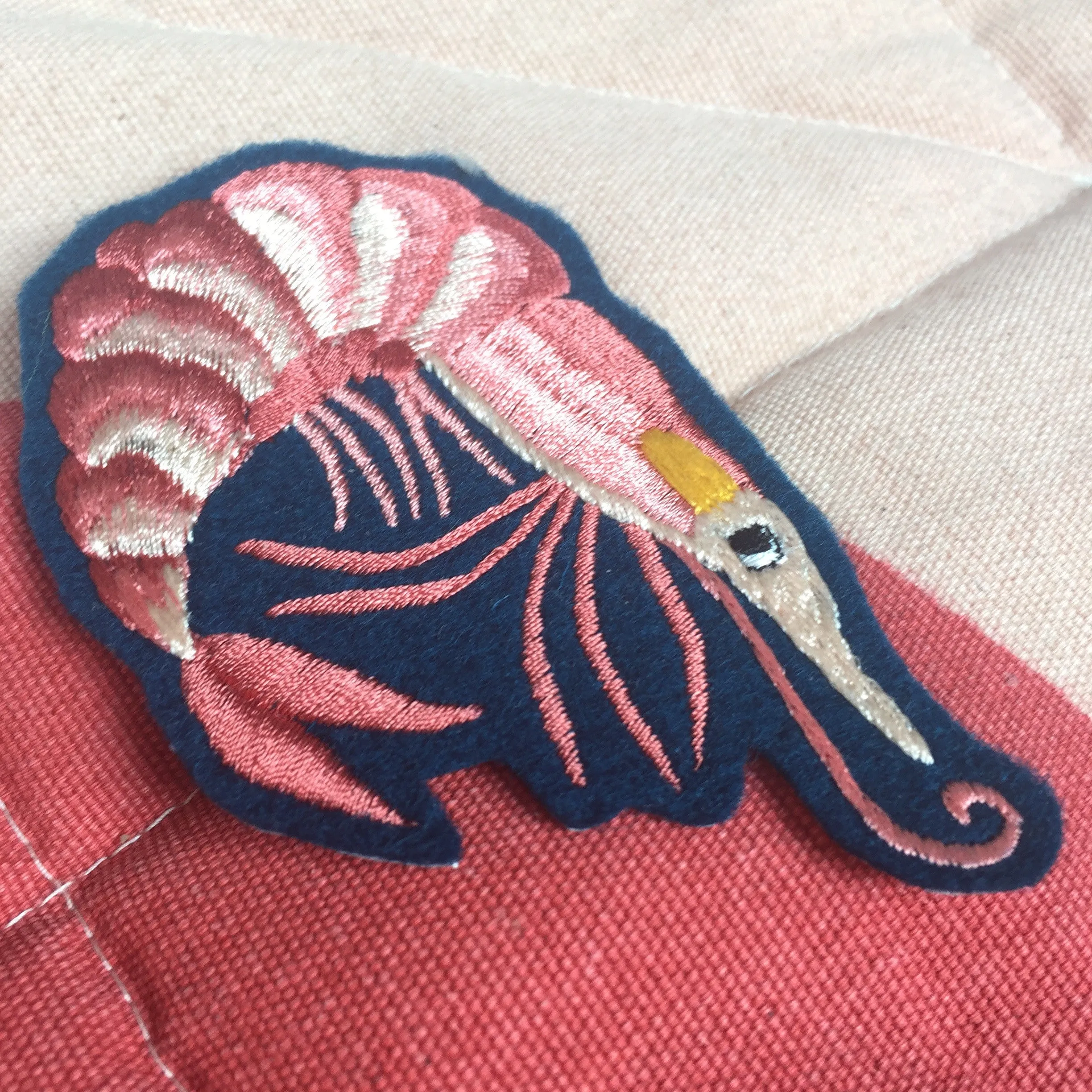 Prawn Embroidered Patch