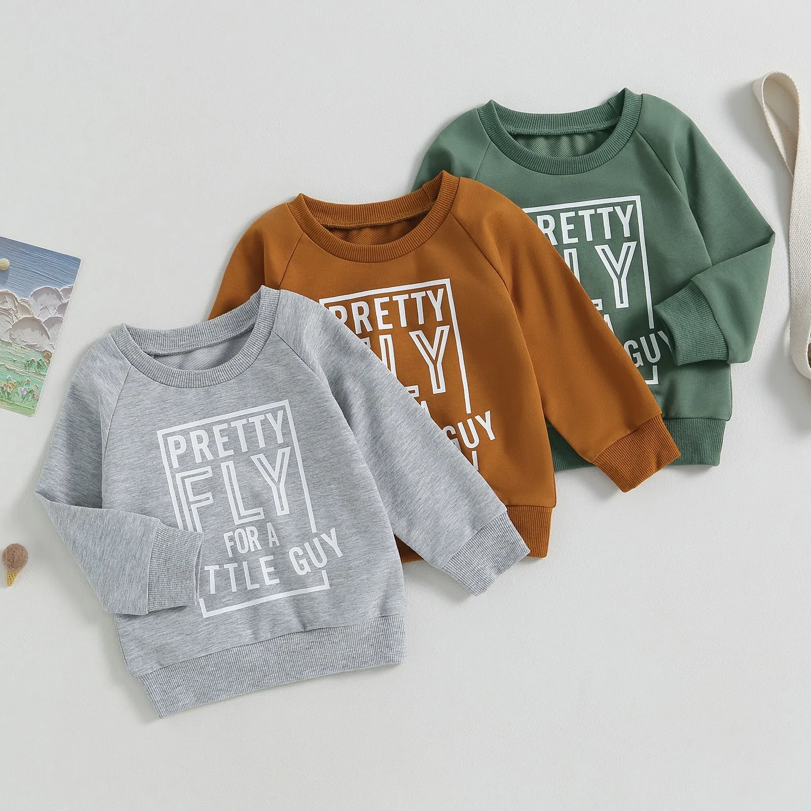 Pretty Fly For a Little Guy Crewneck Sweater