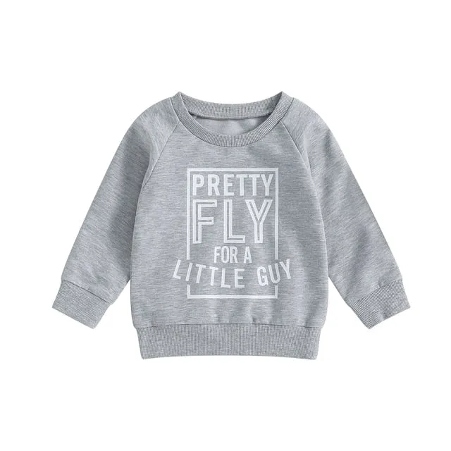 Pretty Fly For a Little Guy Crewneck Sweater