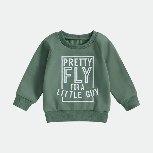 Pretty Fly For a Little Guy Crewneck Sweater