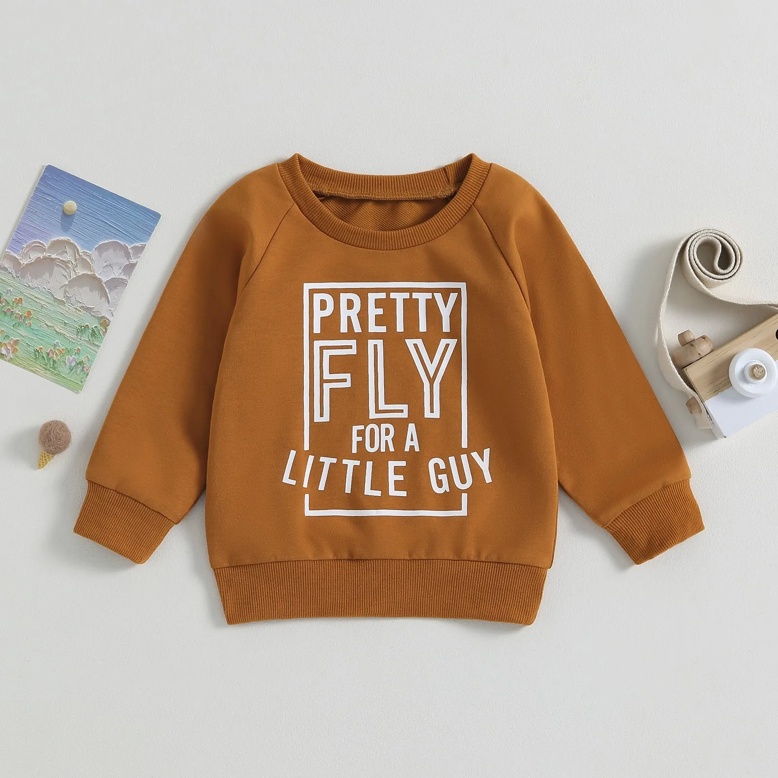 Pretty Fly For a Little Guy Crewneck Sweater