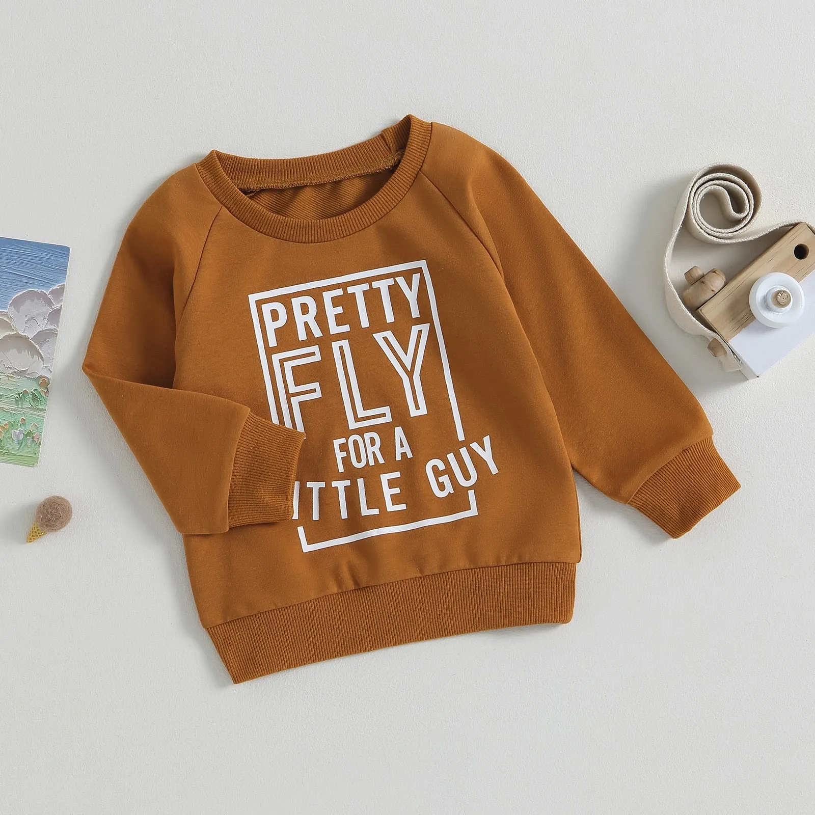 Pretty Fly For a Little Guy Crewneck Sweater