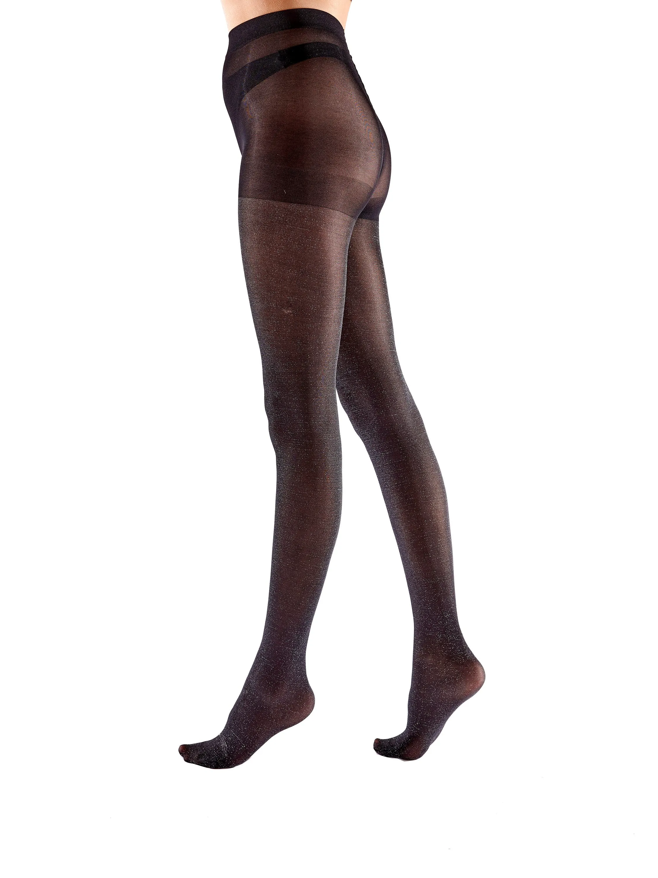 Pretty Polly Soft Silver Shimmer Opaque Tights