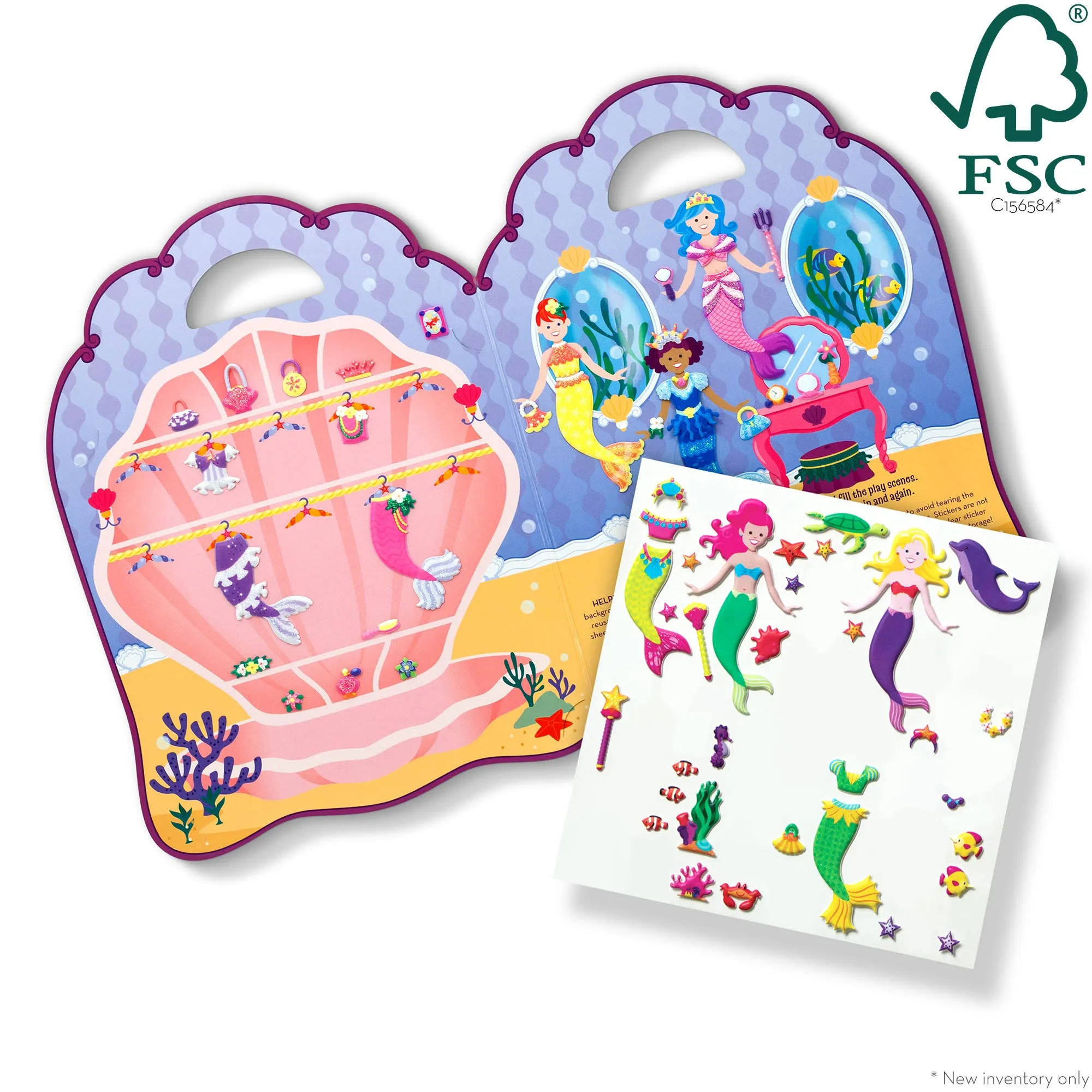 Puffy Sticker Play Set - Mermaid