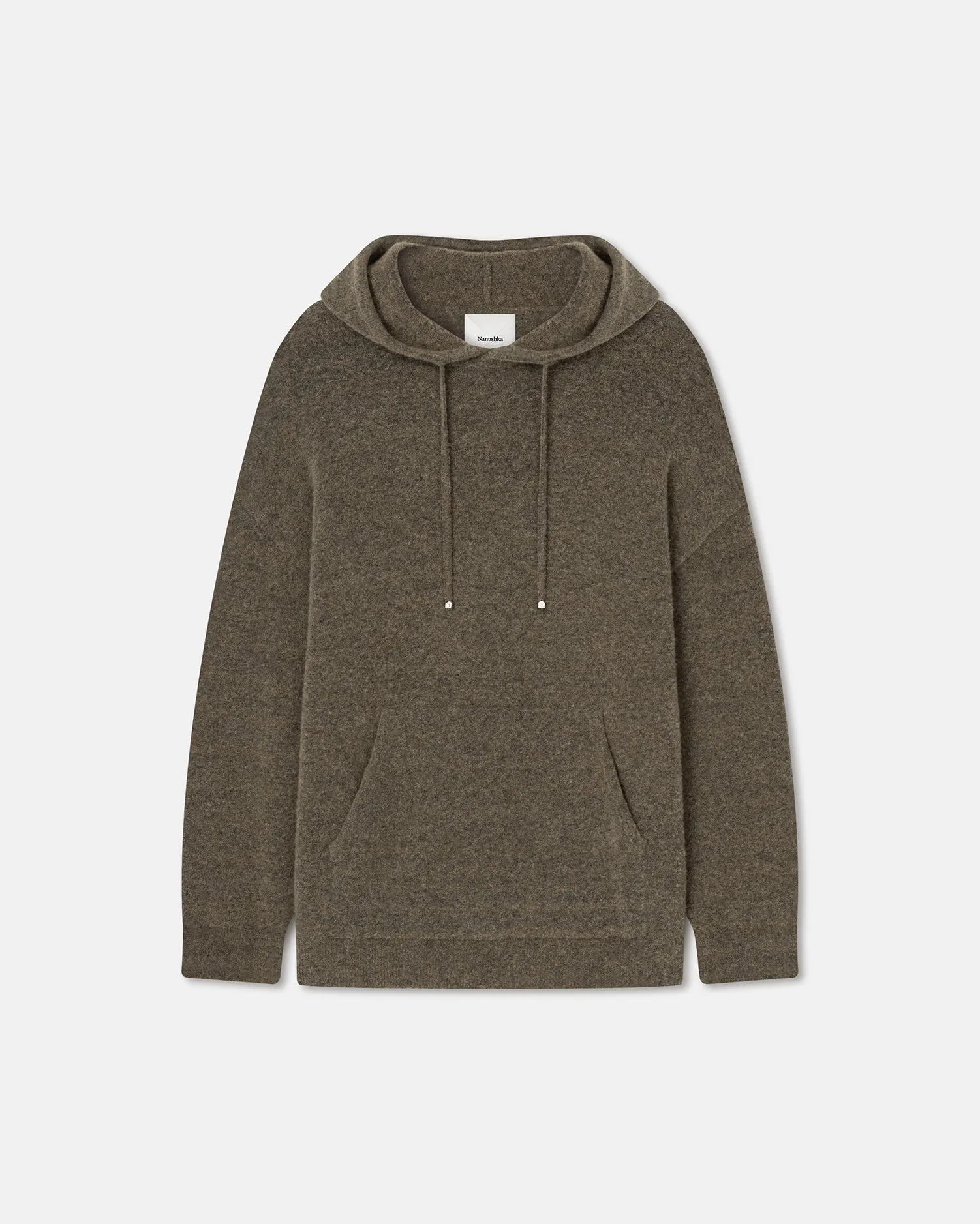 Ractor - Compact Boucle Hoodie - Moss