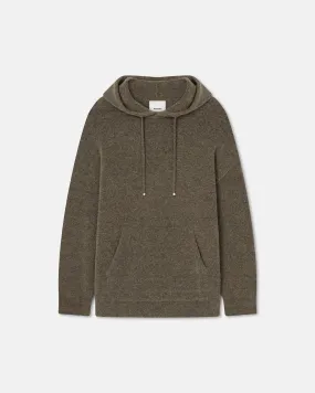 Ractor - Compact Boucle Hoodie - Moss