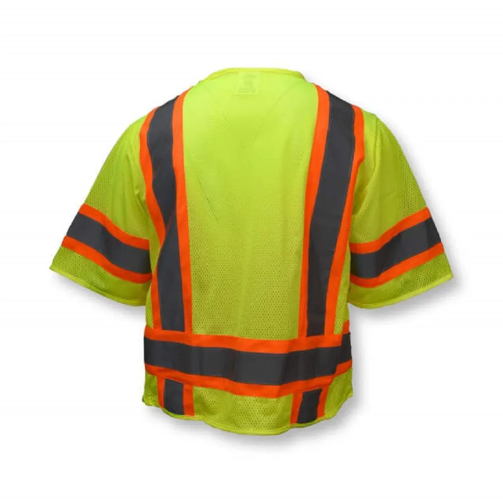 Radians SV63G Two Tone Surveyor Type R Class 3 Safety Vest, Hi-Vis Green, 1 Each