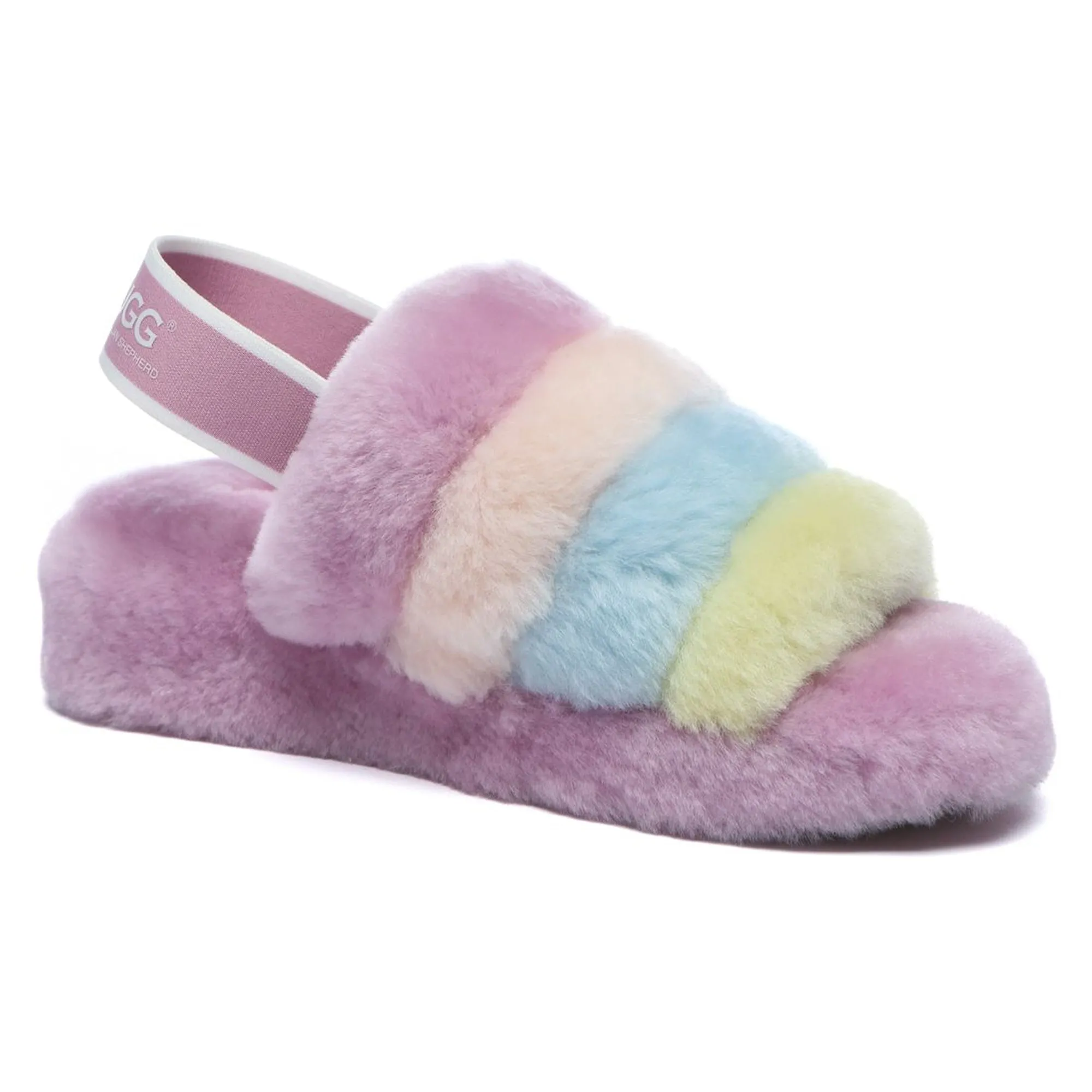 Rainbow Puffy UGG Slippers