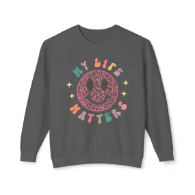 Retro Smiley Face My Life Matters Sweatshirt