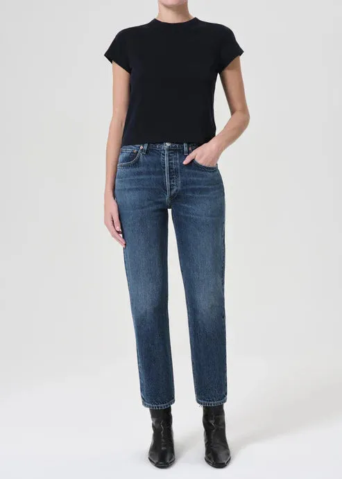 Riley High Rise Straight Crop Jean