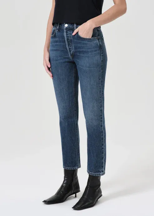 Riley High Rise Straight Crop Jean