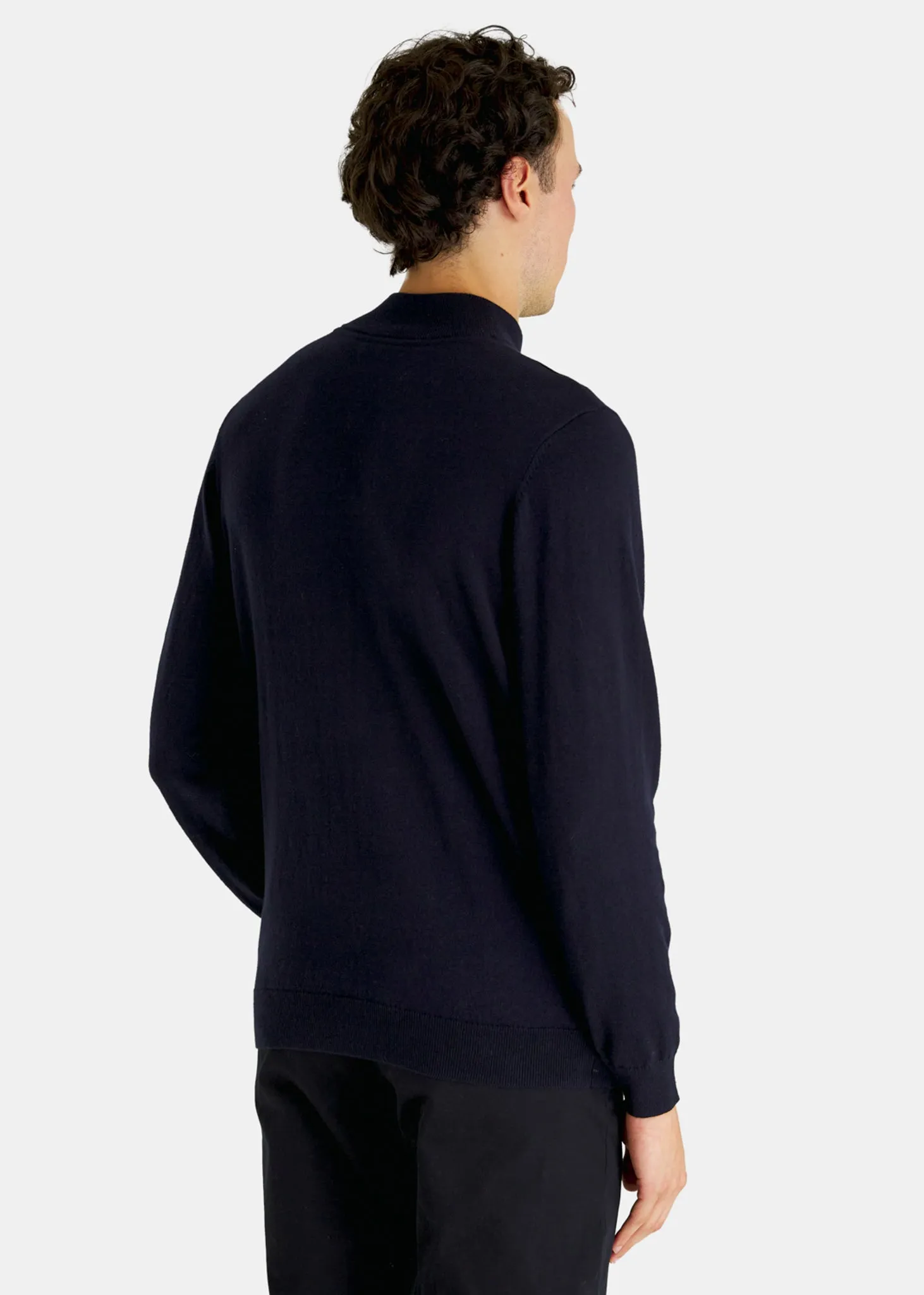 Roll neck jumper - dark navy