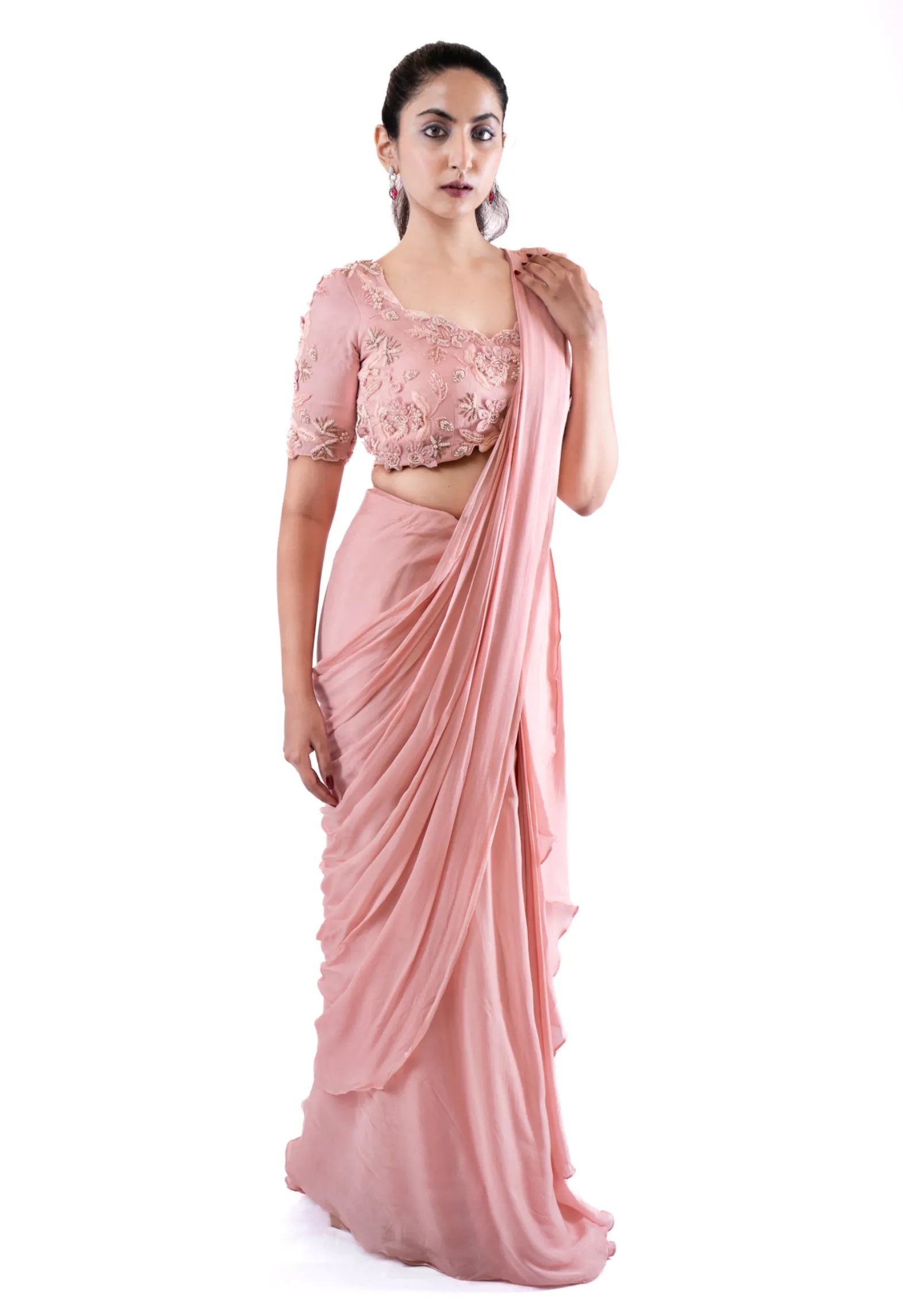 Rosebud Concept Saree Set