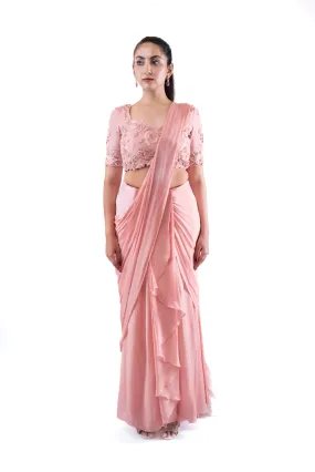 Rosebud Concept Saree Set