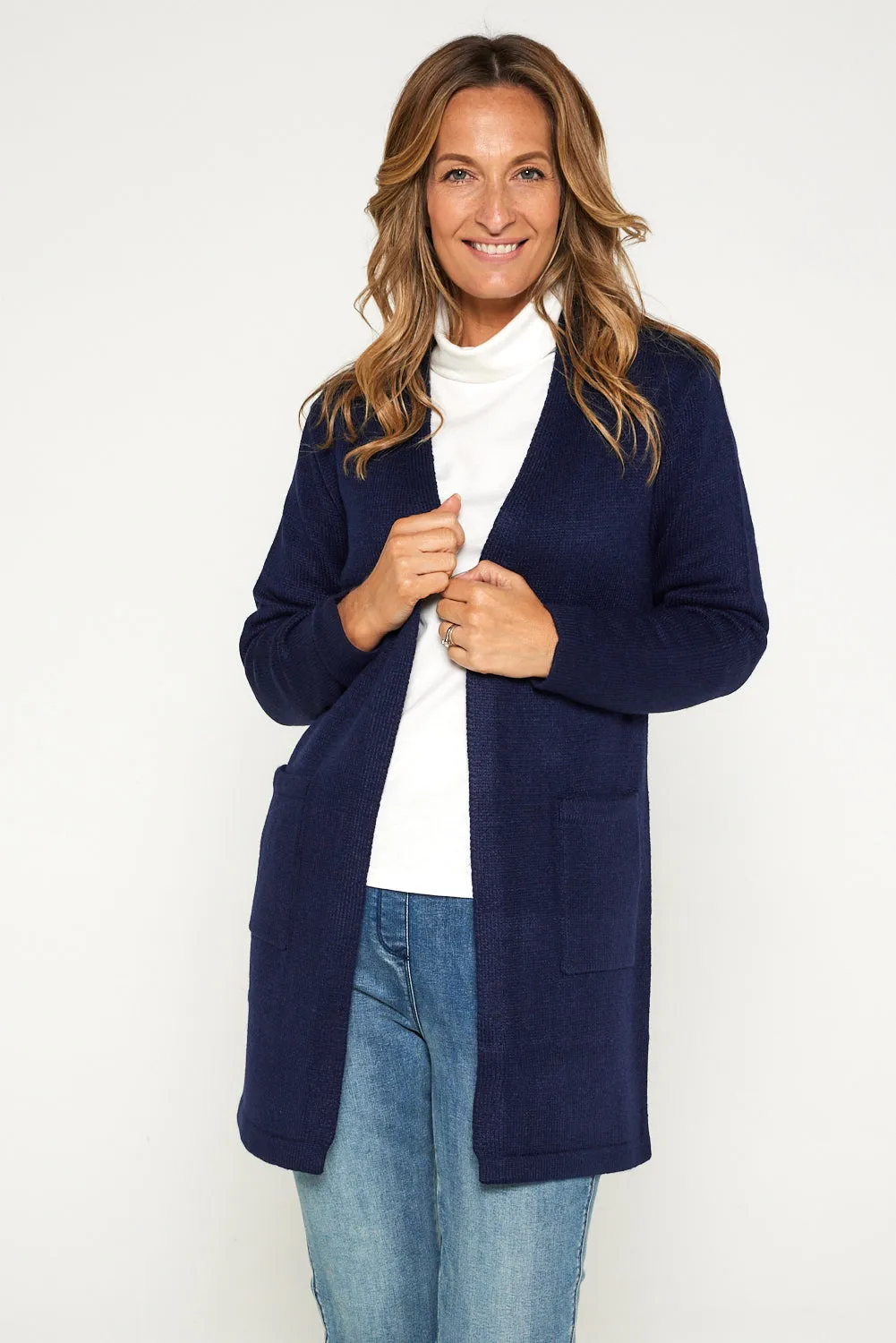 Salima Knit Cardigan - Navy