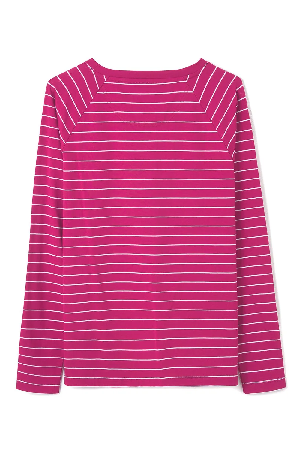 Seashore Long Sleeved Top - Deep Raspberry