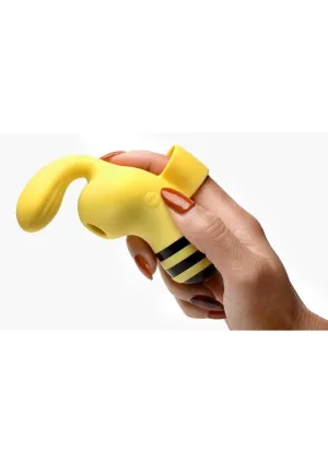 Shegasm Sucky Bee Rechargeable Silicone Clitoral Stimulating Finger Vibrator