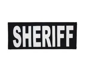 Sheriff Patch Back with Hook & Loop Fastener