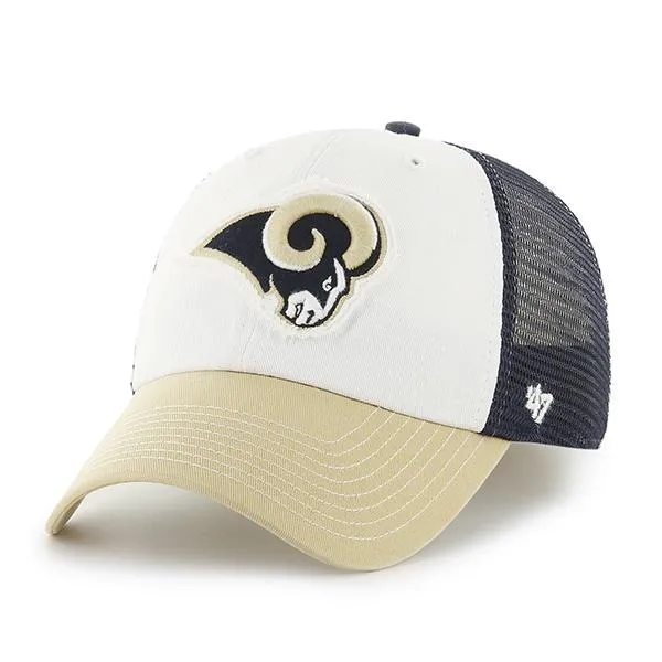 St. Louis Rams 47 Brand Tri-Tone Privateer Closer Mesh Flexfit Slouch Hat Cap