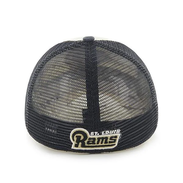 St. Louis Rams 47 Brand Tri-Tone Privateer Closer Mesh Flexfit Slouch Hat Cap