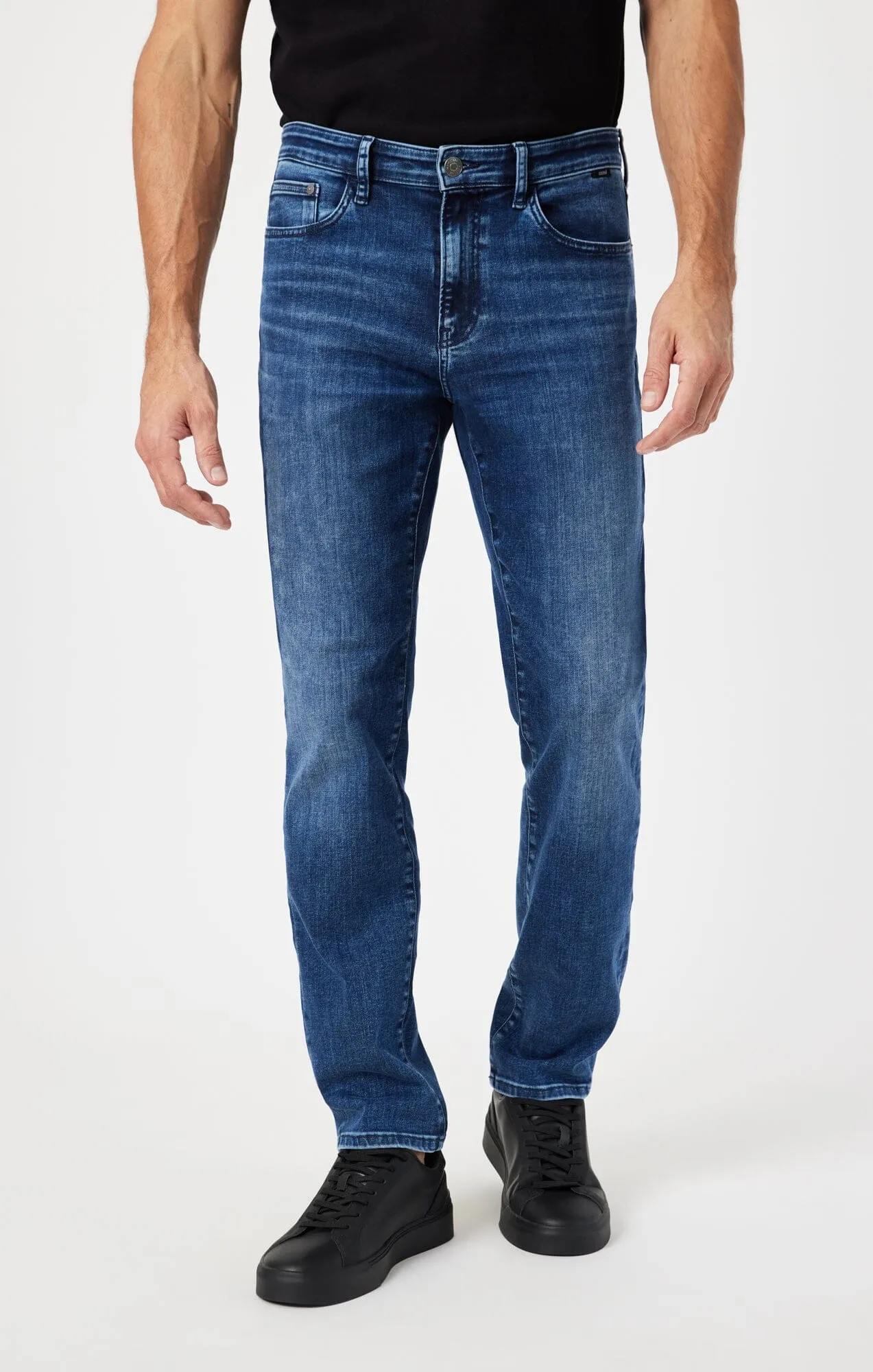 STEVE ATHLETIC FIT JEANS IN MID BLUE SUPERMOVE