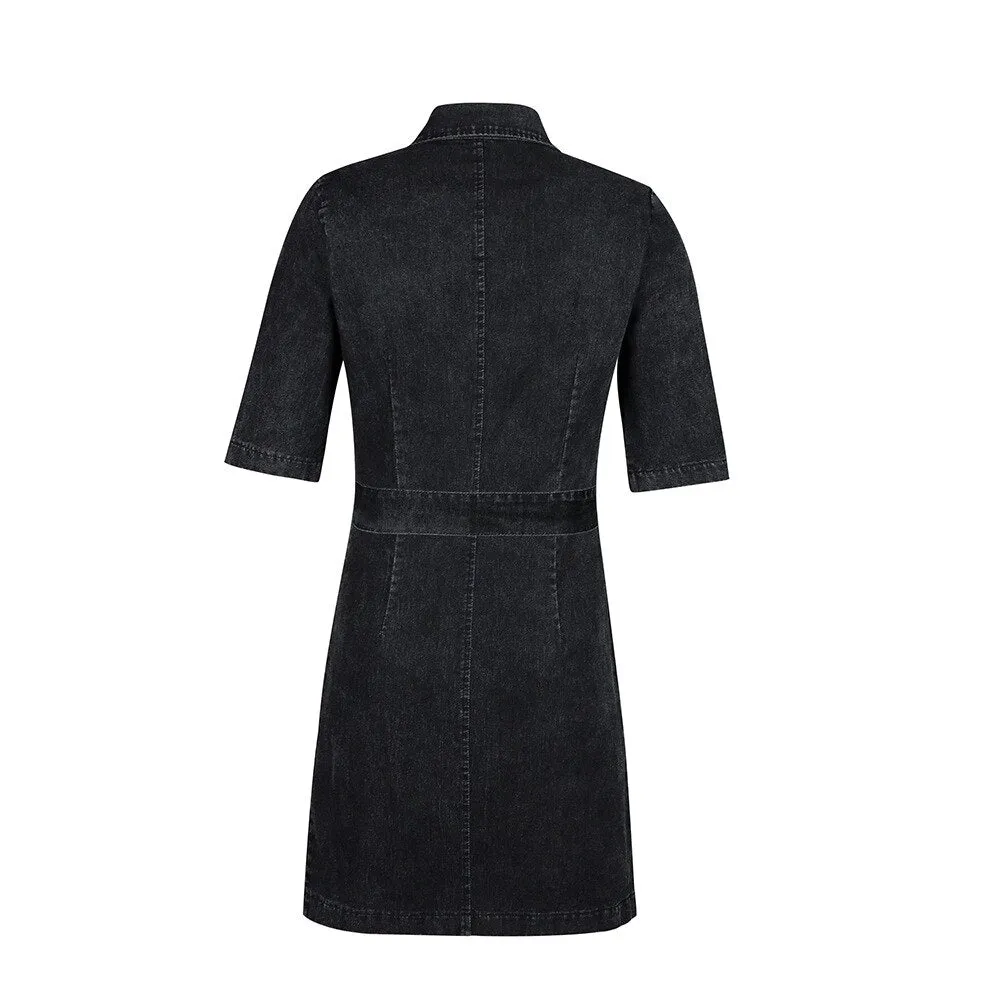 TEEK - Belted Denim Dress