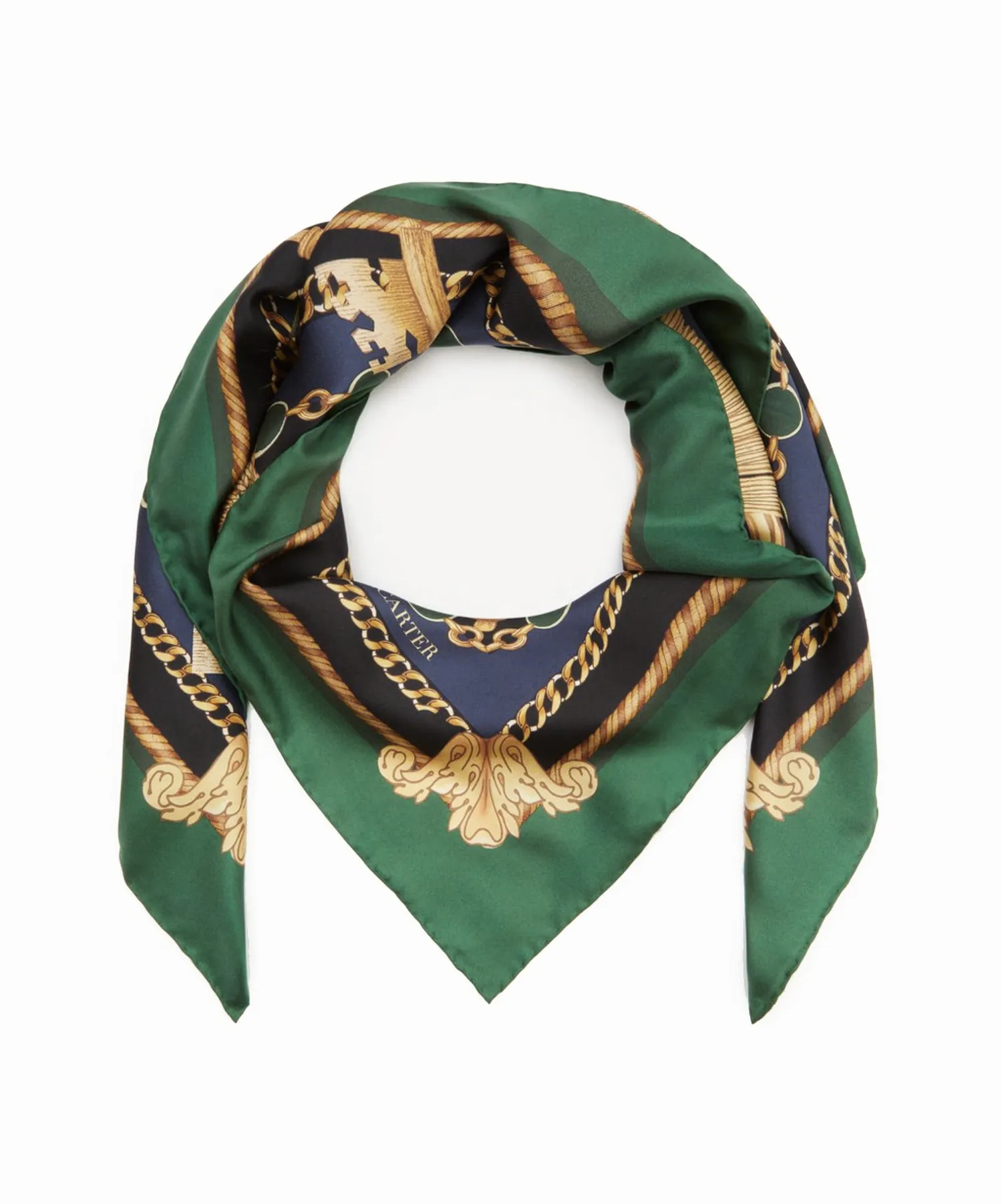 The Charm & Feather Silk Scarf | 90x90cm