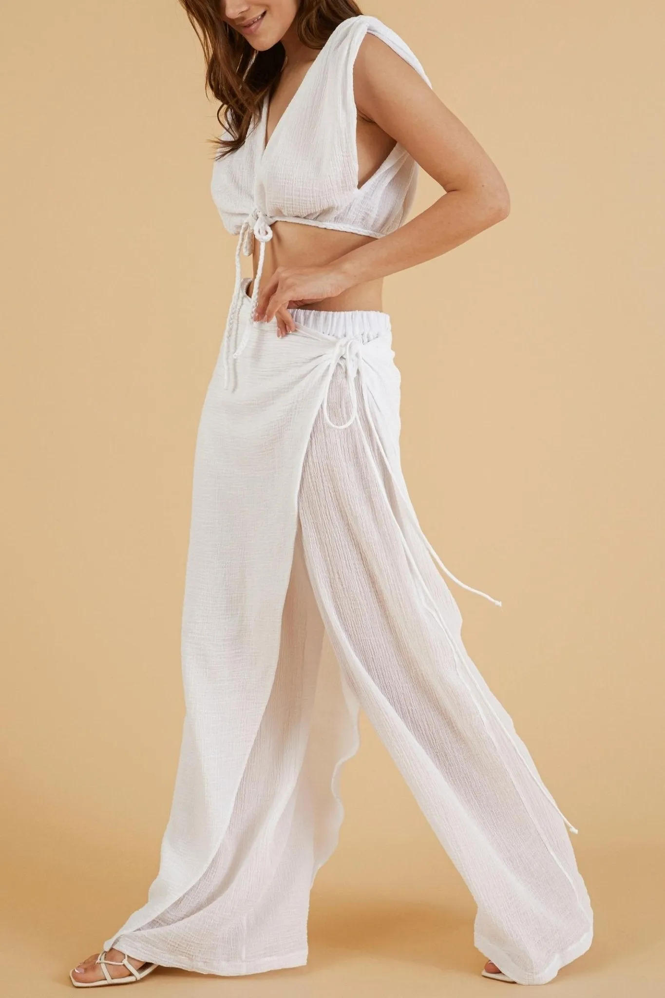 THE HAND LOOM Nala Beach 100% Organic Cotton Womens Pants