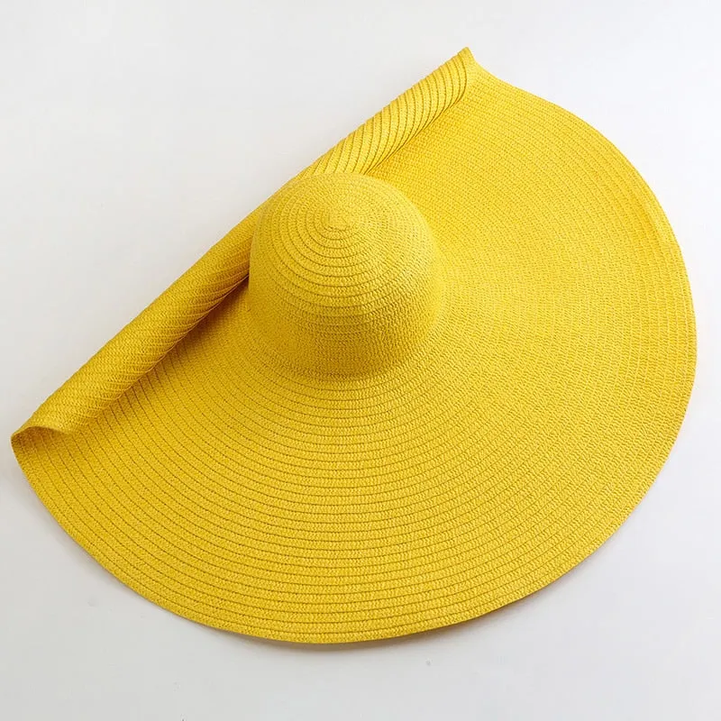 Trendy Oversized  Wide Brim Sun Hat