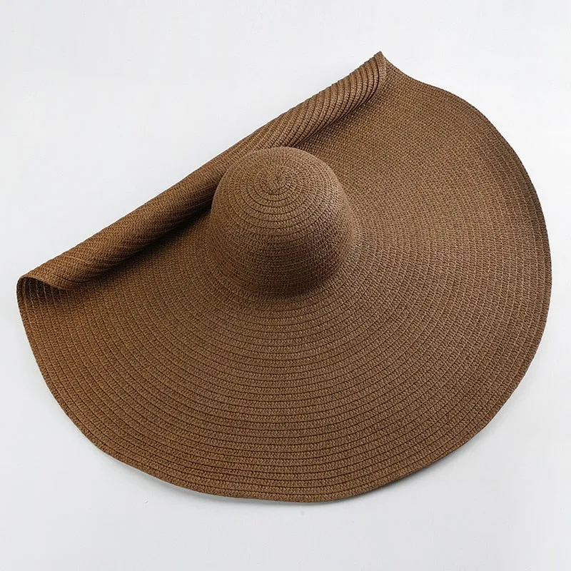 Trendy Oversized  Wide Brim Sun Hat