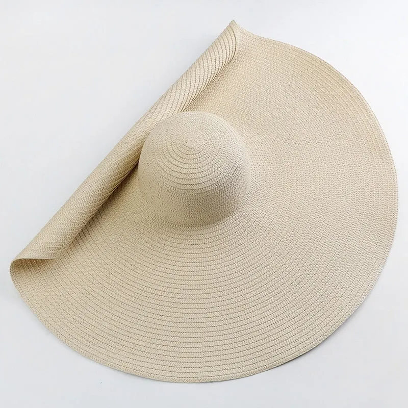 Trendy Oversized  Wide Brim Sun Hat