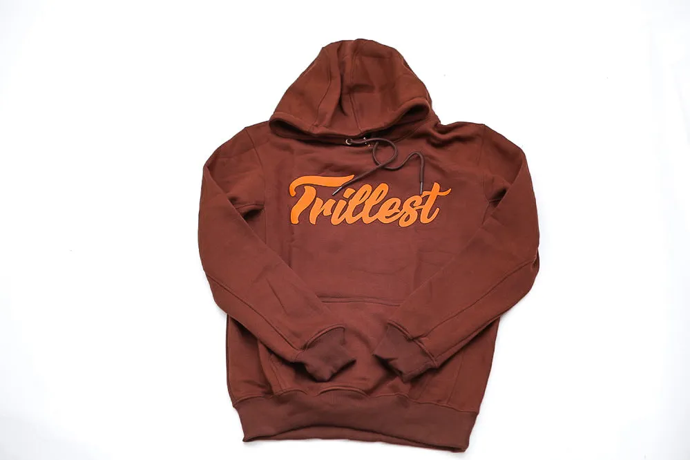 Trillest Oversize Hoodie - Brown\Orange