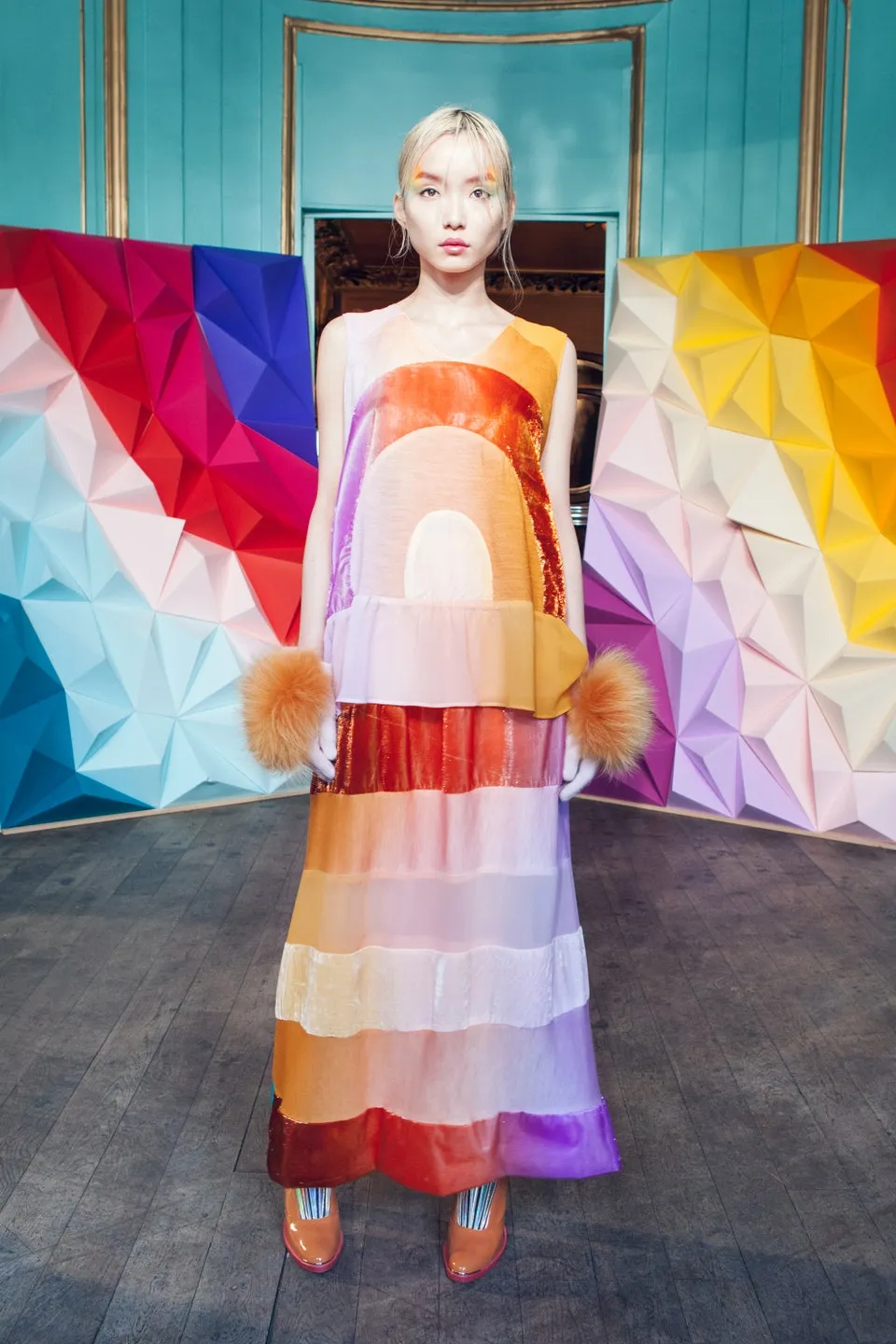 Tsumori Chisato Fall 2016 RTW Rainbow Dress