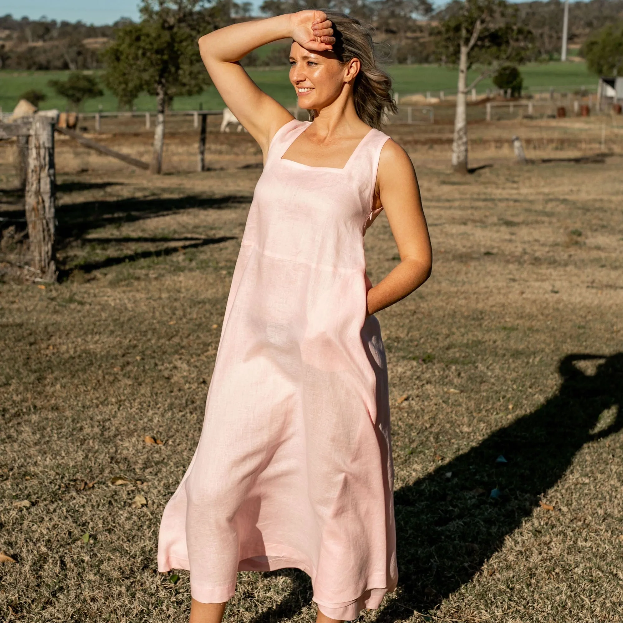 Tulum Dress - Pale Pink