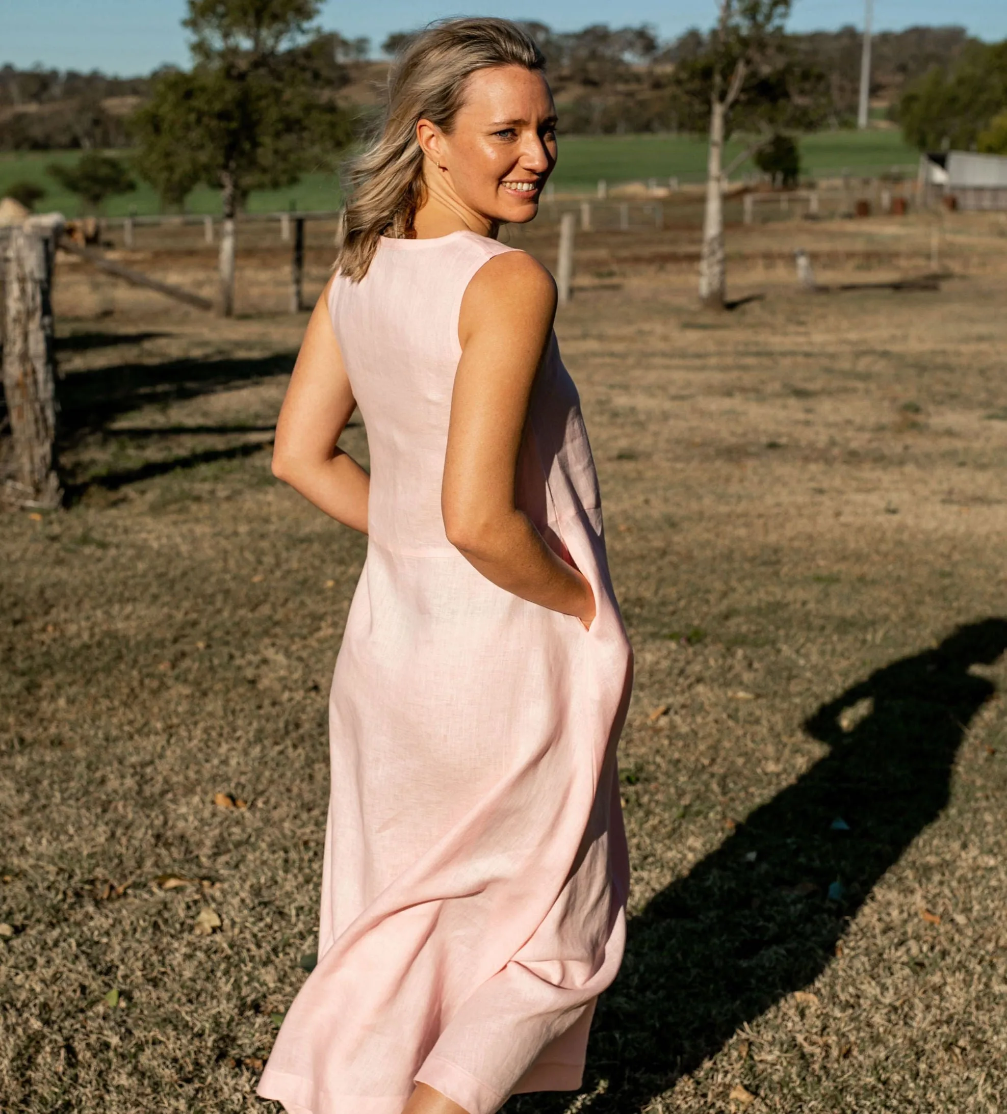 Tulum Dress - Pale Pink