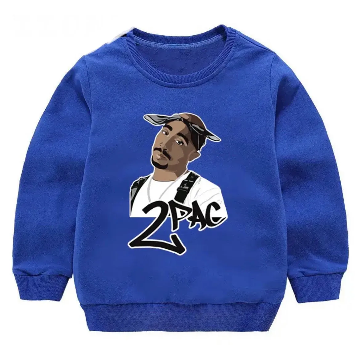 Tupac Graffiti Crewneck Sweater - Kids Jumper