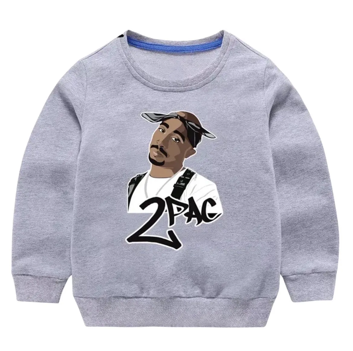 Tupac Graffiti Crewneck Sweater - Kids Jumper