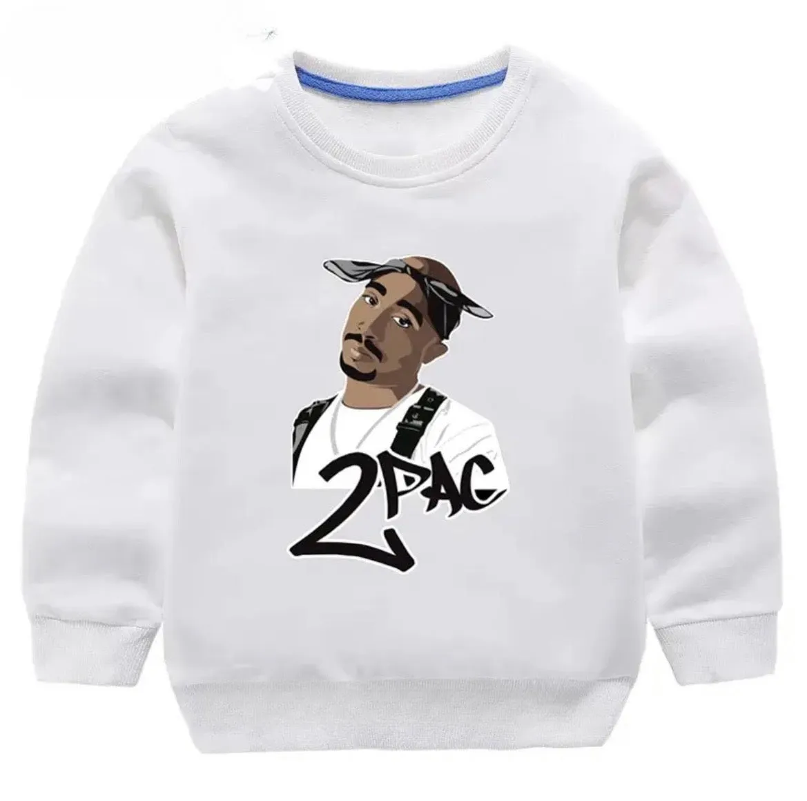 Tupac Graffiti Crewneck Sweater - Kids Jumper