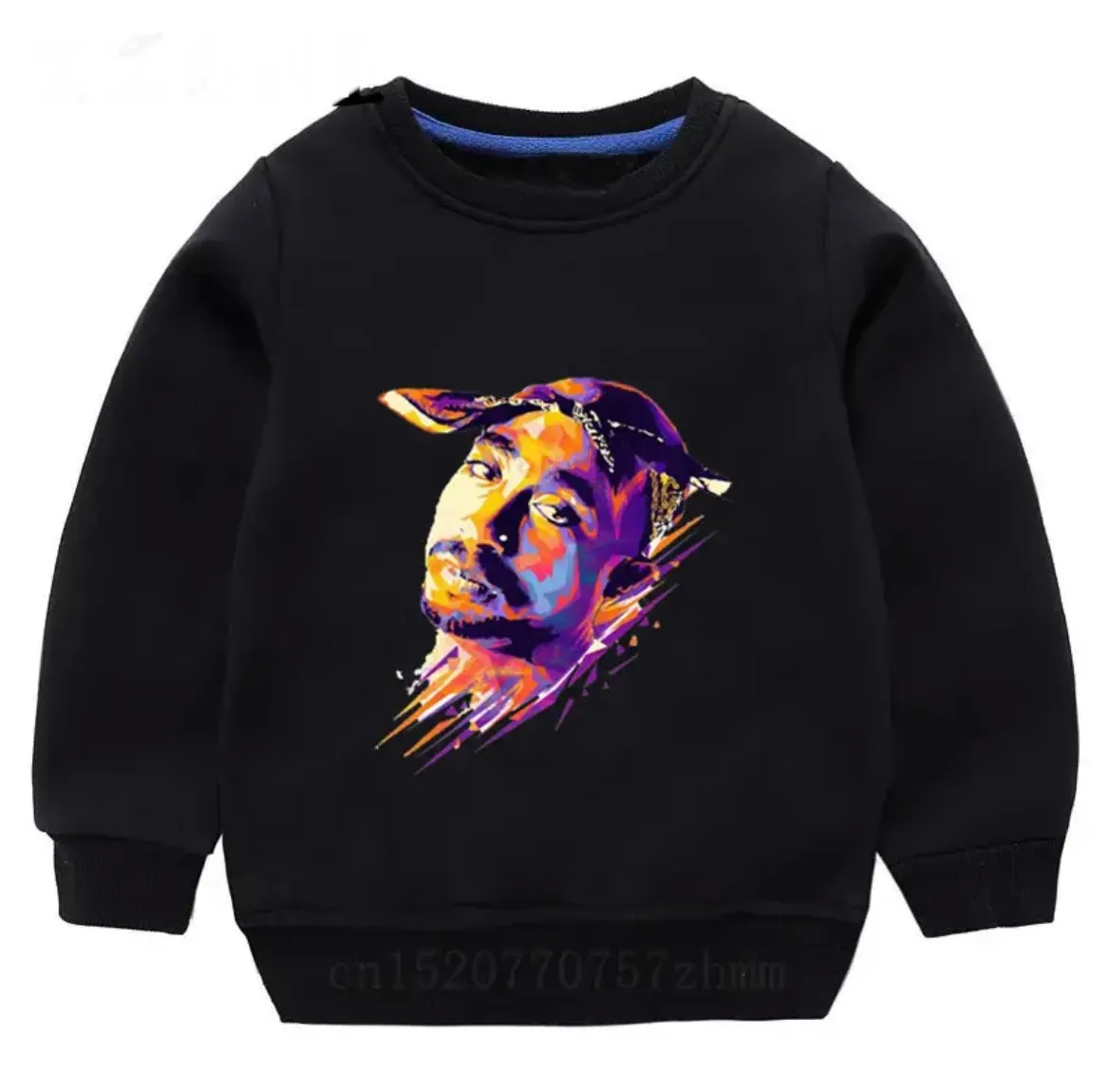 Tupac Watercolour Crewneck Sweater - Kids