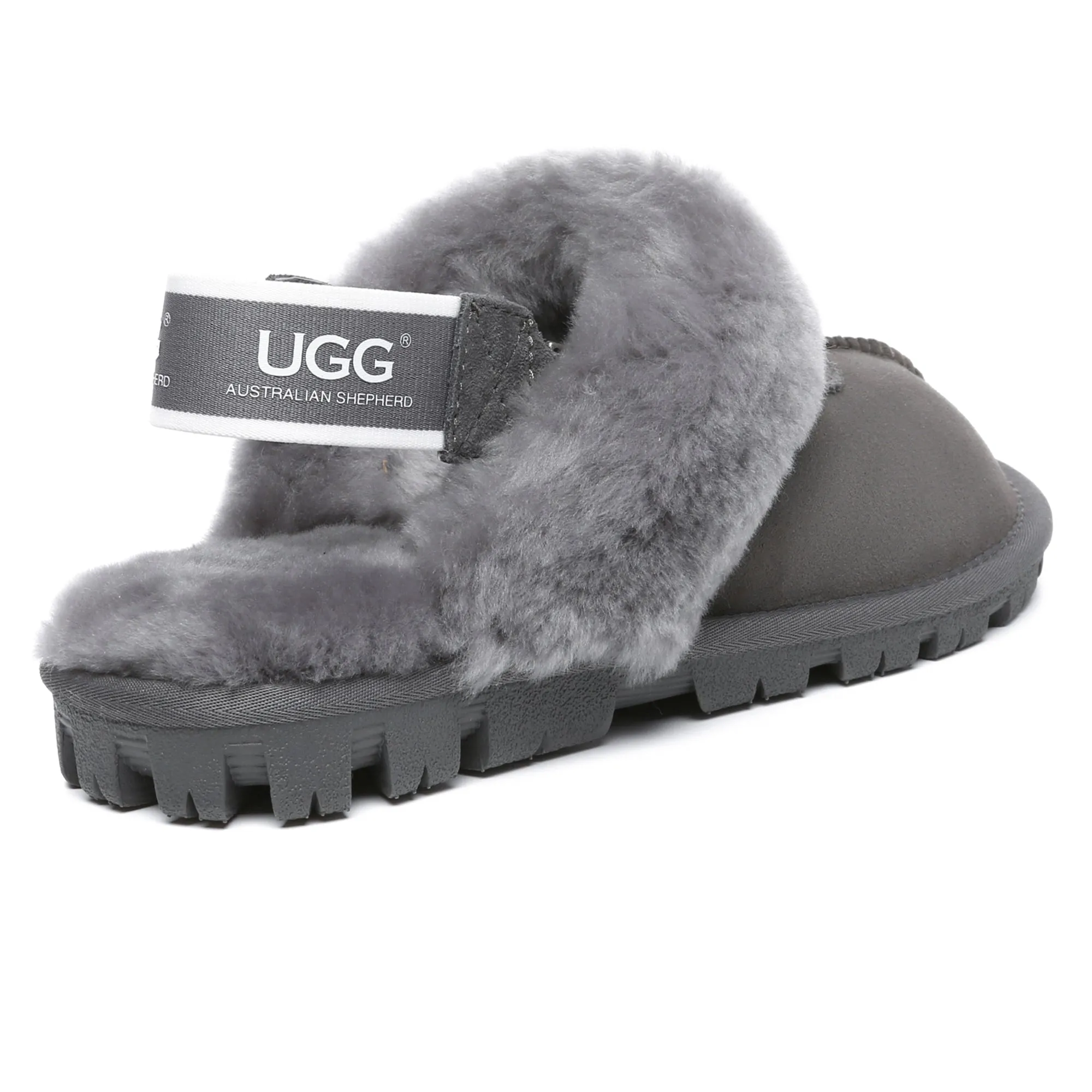 UGG Removable Slingback Waffle Fluffy Slippers