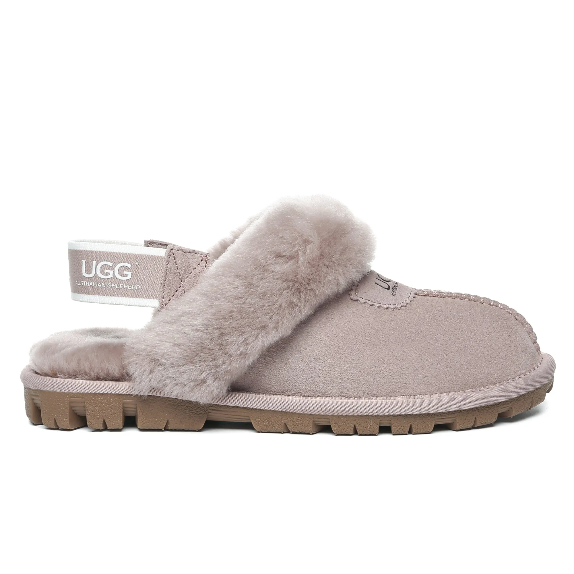 UGG Removable Slingback Waffle Fluffy Slippers