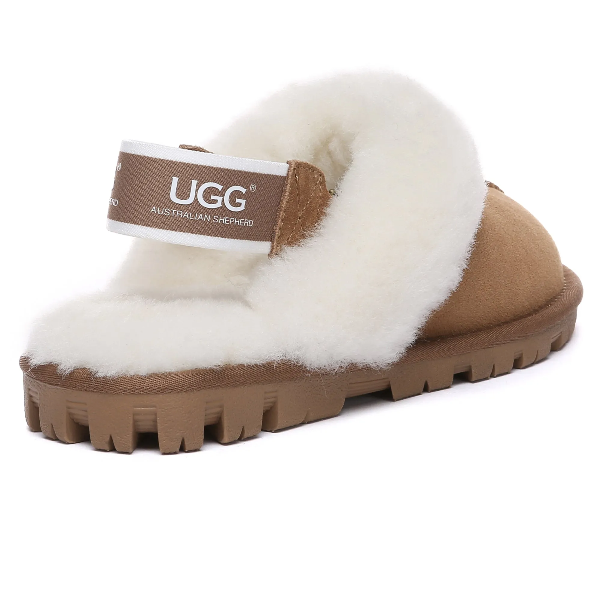 UGG Removable Slingback Waffle Fluffy Slippers