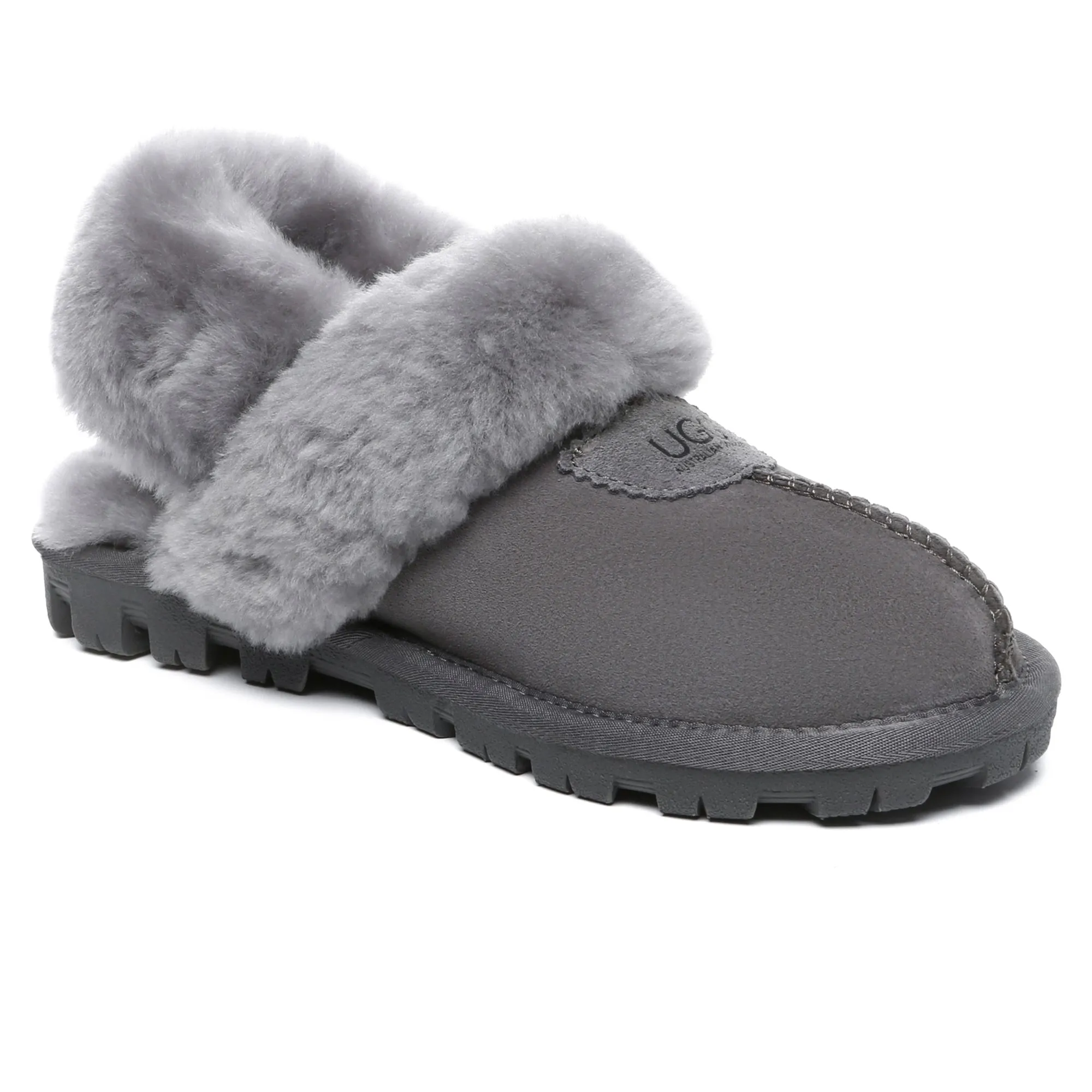 UGG Removable Slingback Waffle Fluffy Slippers