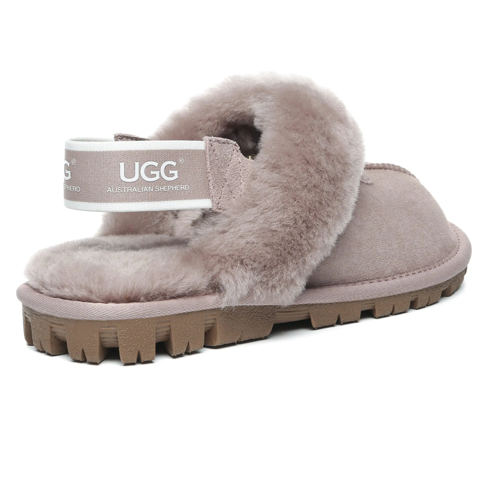 UGG Removable Slingback Waffle Fluffy Slippers