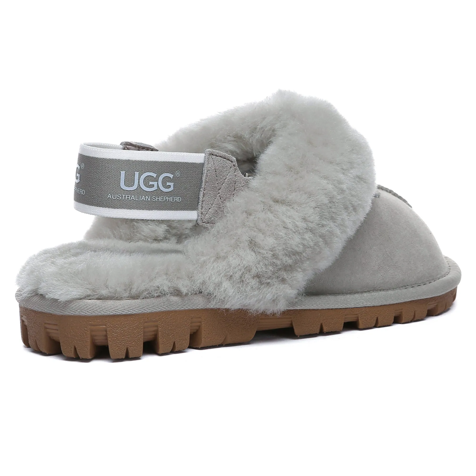 UGG Removable Slingback Waffle Fluffy Slippers