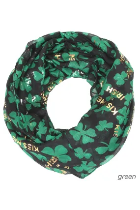 UINF6828 - "Kiss Me, I'm Irish" Infinity Scarf 30"x70"