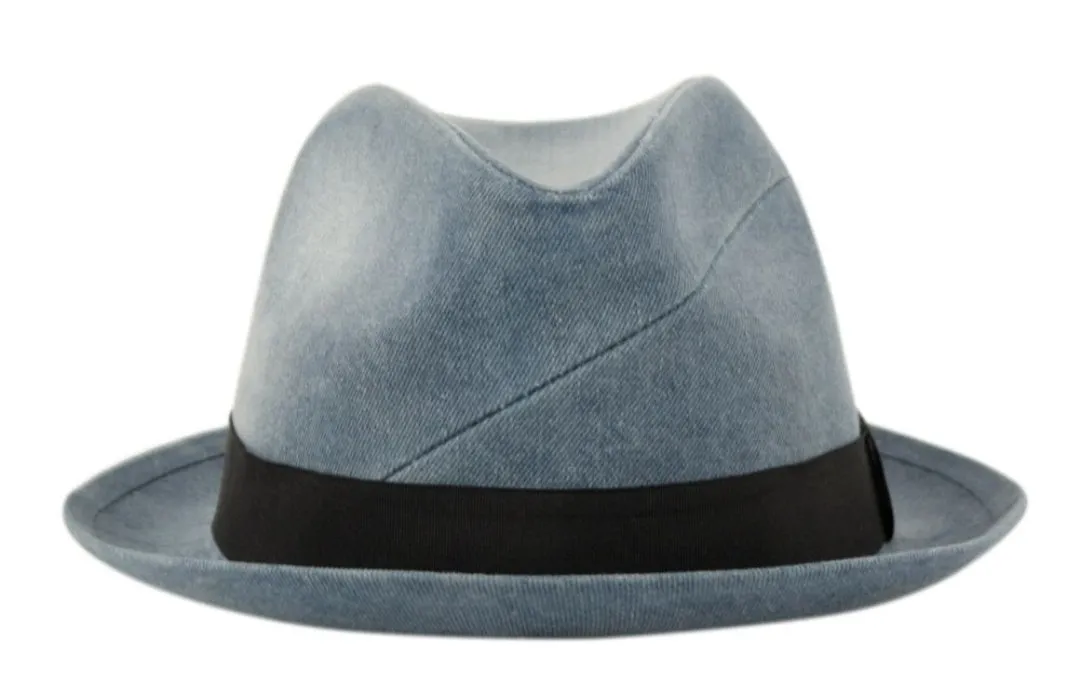 WASHED Denim Fedora