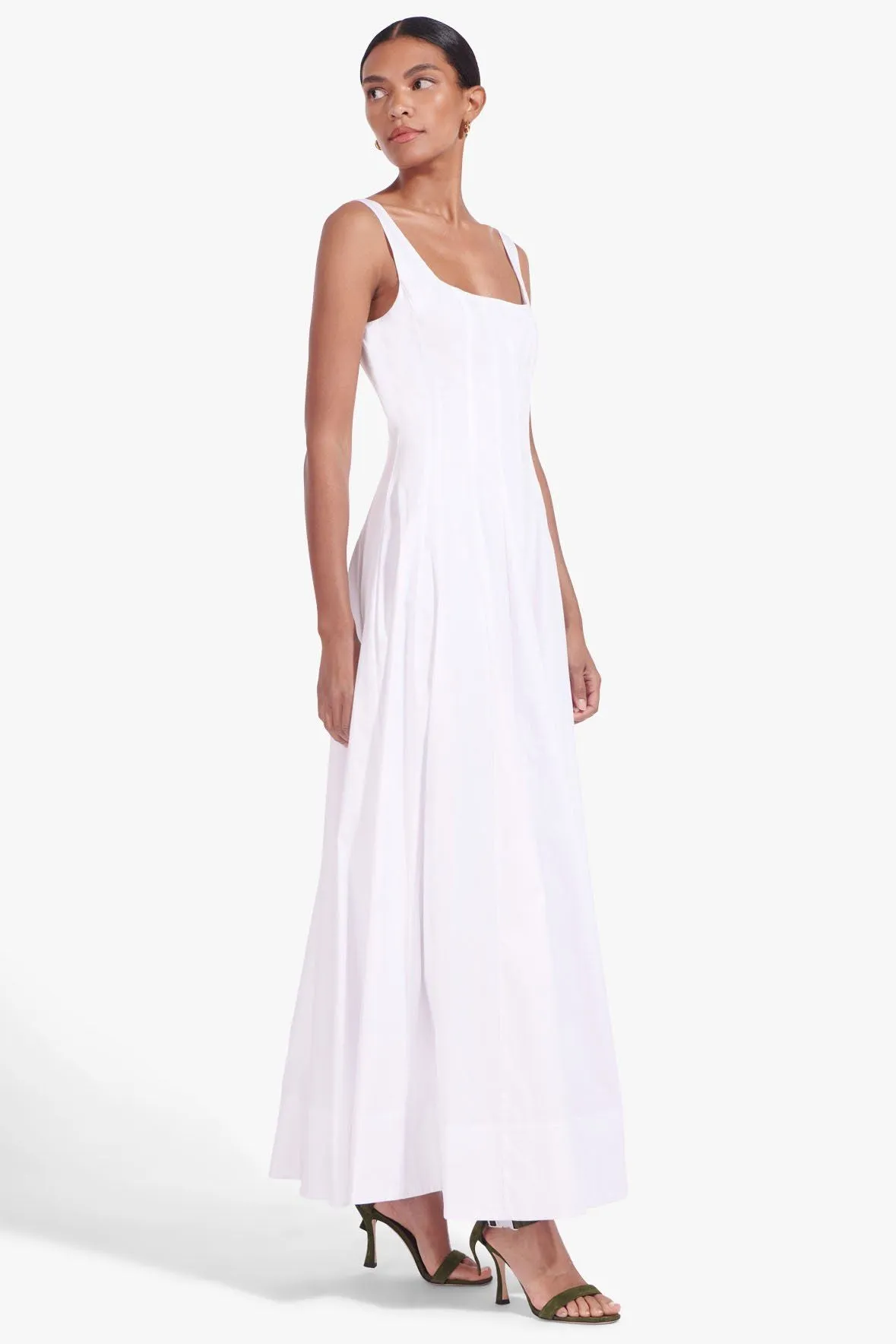 WELLS MAXI DRESS | WHITE