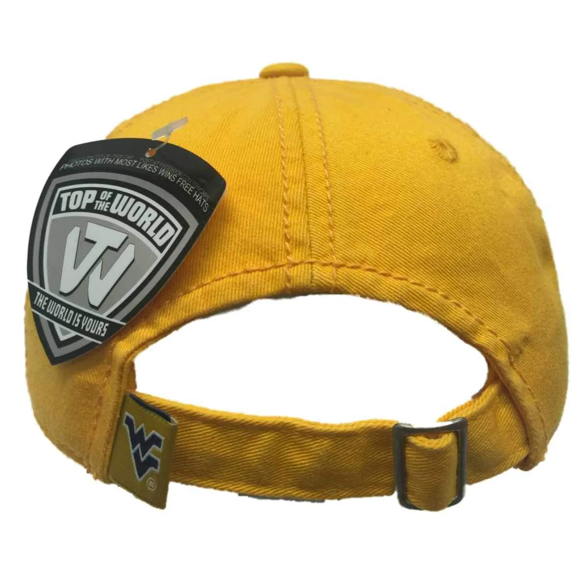 West Virginia Mountaineers TOW YOUTH Gold Crew Adjustable Slouch Hat Cap