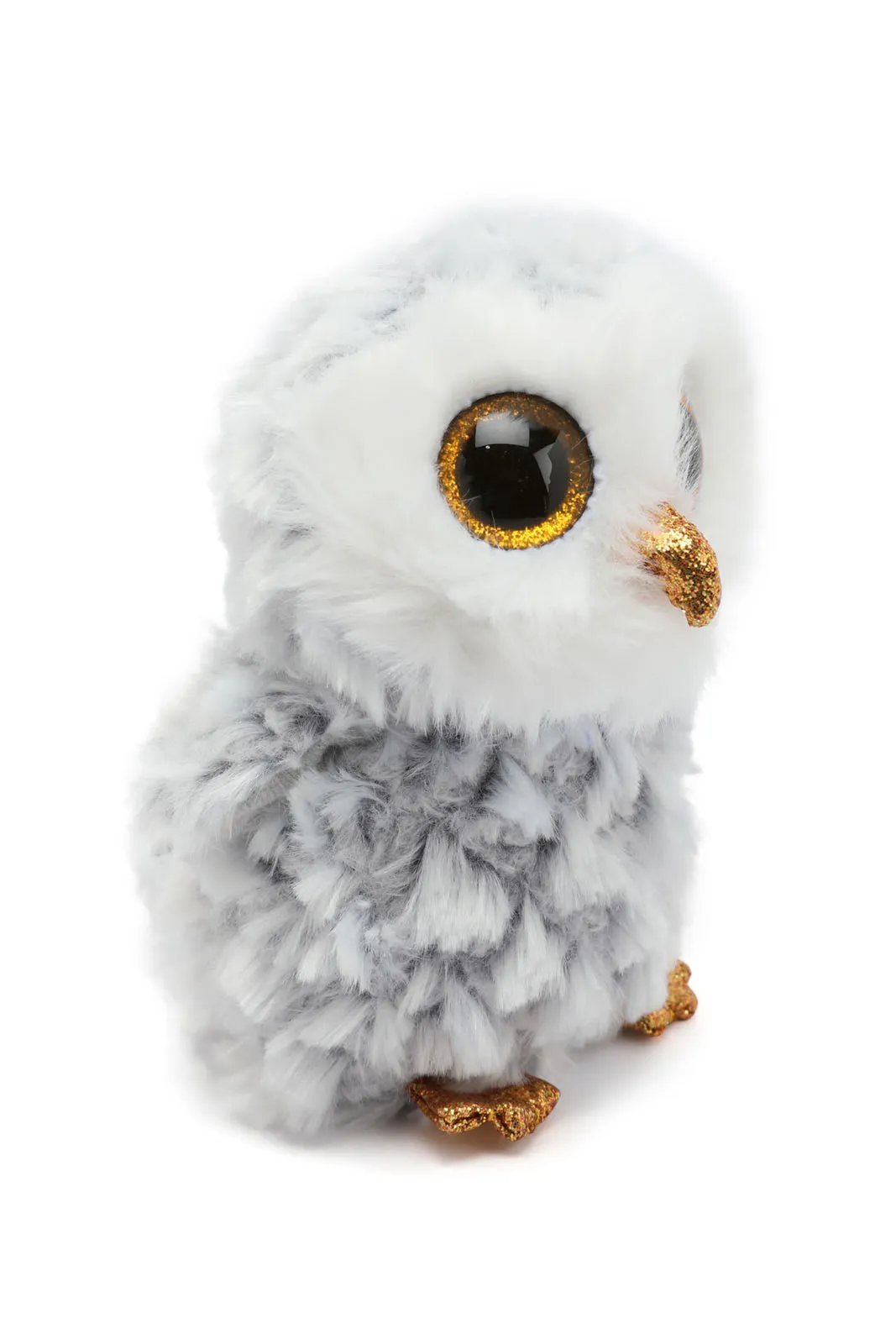 White And Gold Beanie Boos Owl Owlette Toy (6 Inches)